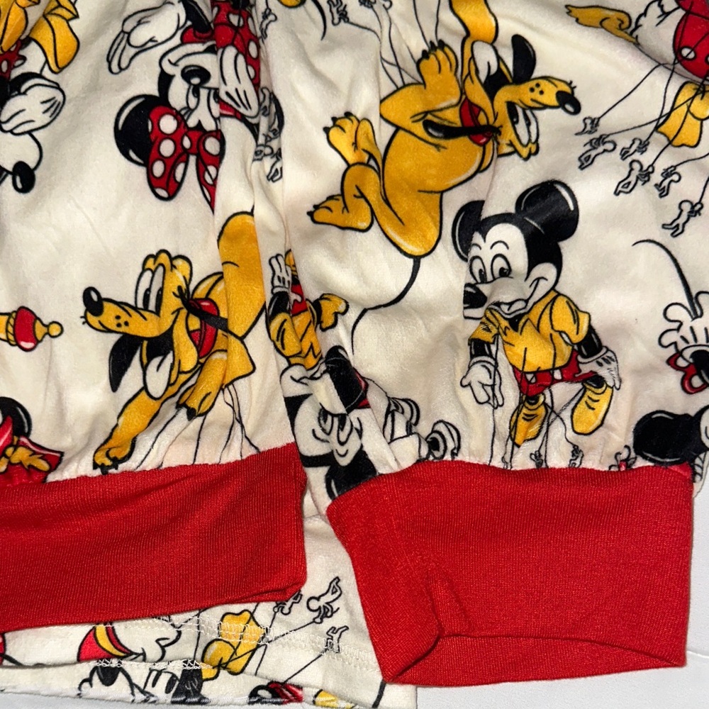 Disney Mickey Mouse Men's Float Crew Pajama Set - Red, Yellow, Black - Picture 4 of 6
